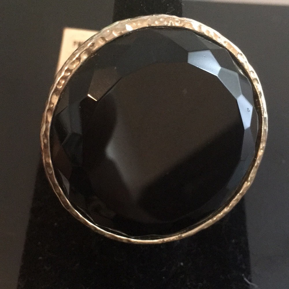 Guess Black Stone Custom Jewelry Ring